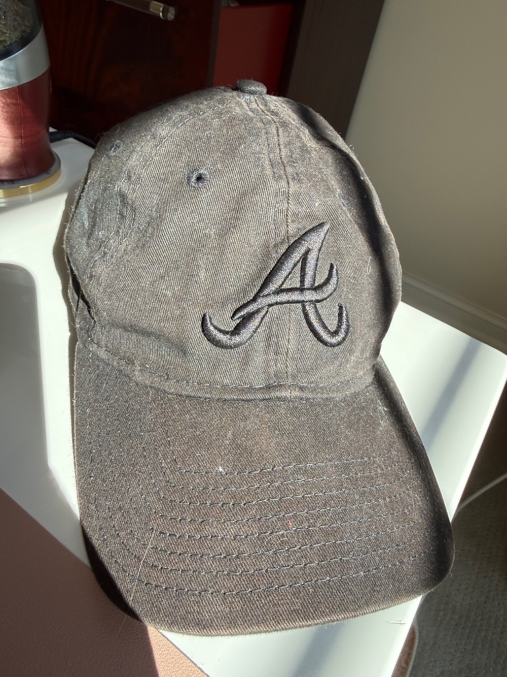 New Era Black Atlanta 'A' Baseball Cap